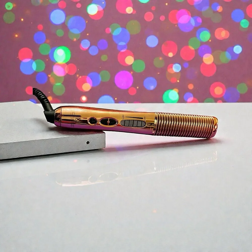 Royale Multi-Purpose Ceramic Hair Brush in Glossy Rose Gold Brand New In Box